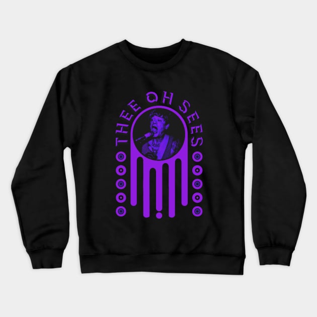 thee oh sees purple dwyer Crewneck Sweatshirt by malditxsea